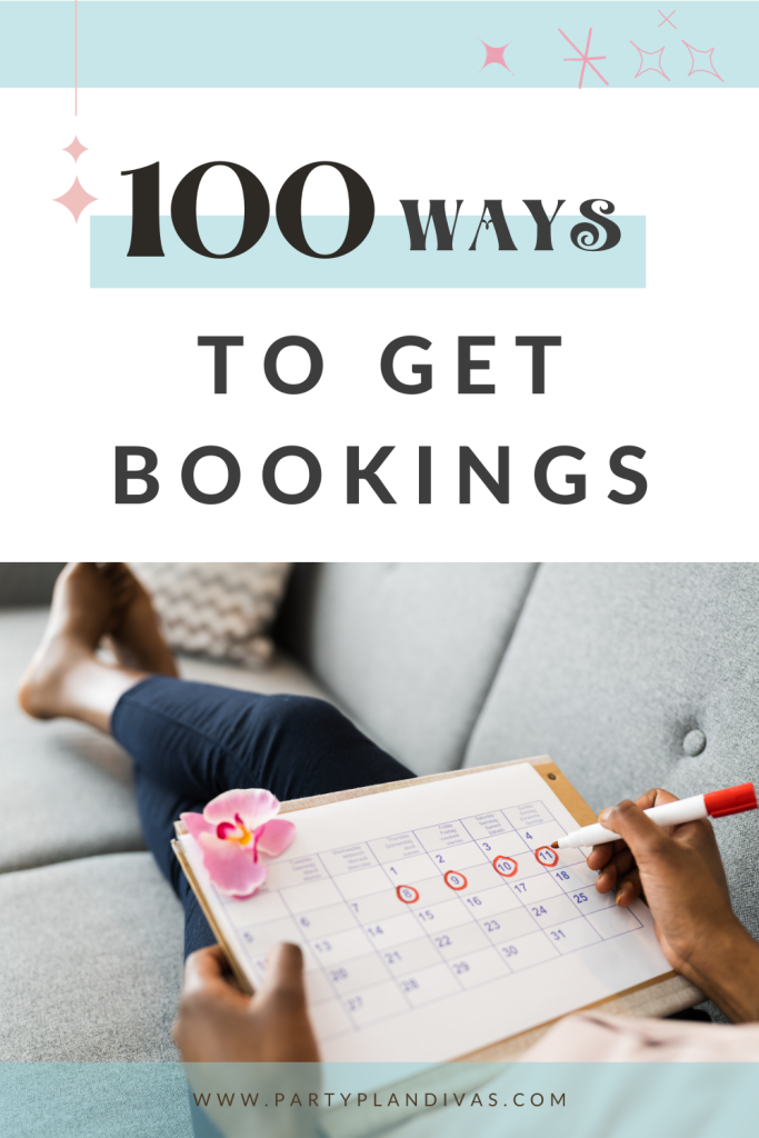 100 Ways To Get Bookings