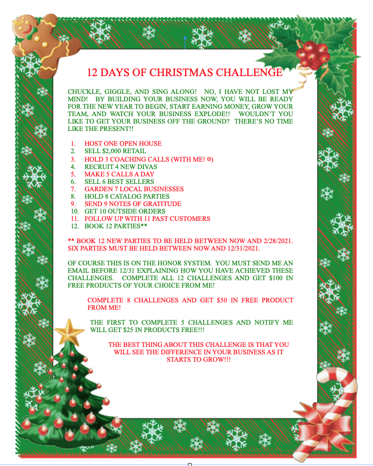 Holiday Team Building Challenge Printable