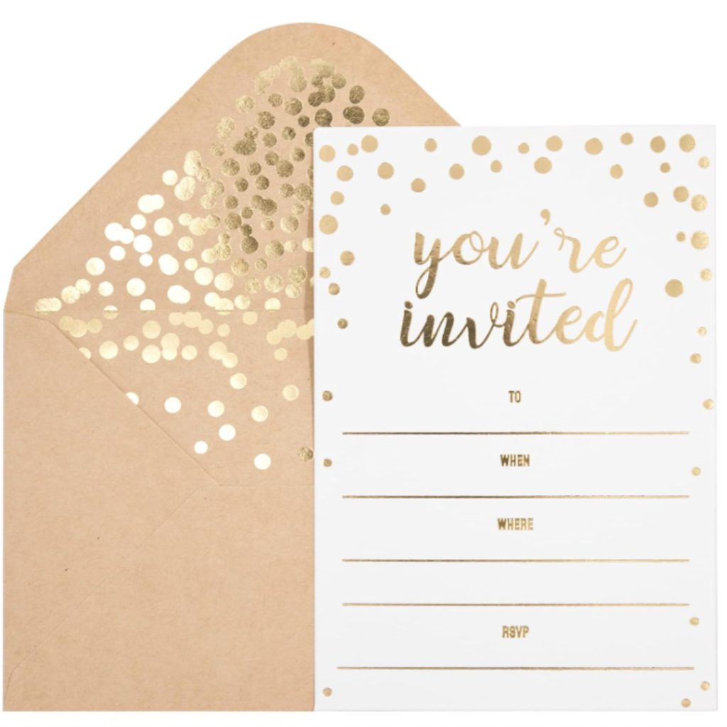 50 Pack Invitation Card - Elegant Greeting Cards