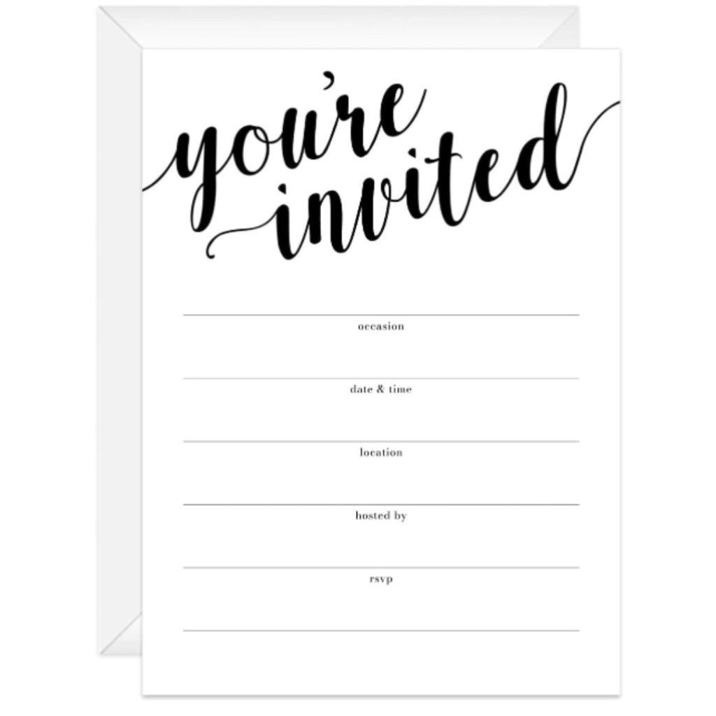 Canopy Street Black And White All Occasion Scrip